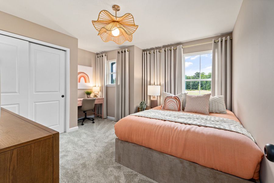 Representative furnished interior of a home built from the Kirby by Pulte Homes in Henley Village, Burlington (Image 3). Representative furnished interior of a home built from the Kirby by Pulte Homes in Henley Village, Burlington (Image 3).