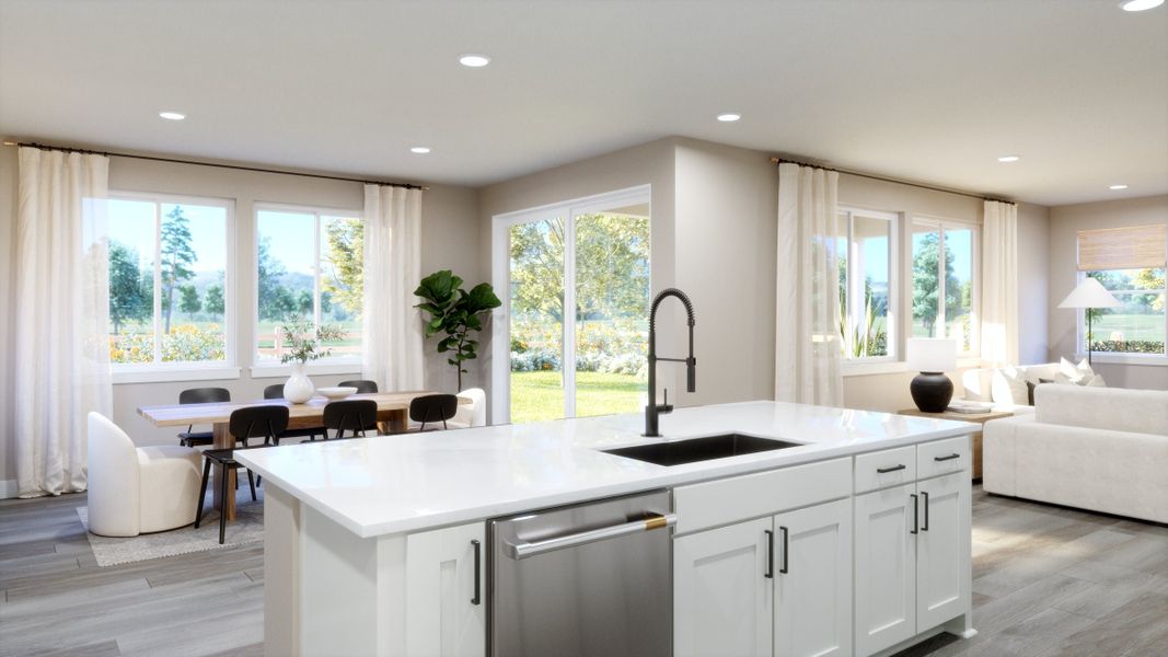 Representative furnished interior of a home built from the 3 by Trumark Homes in Independence, Elizabeth (Image 6).