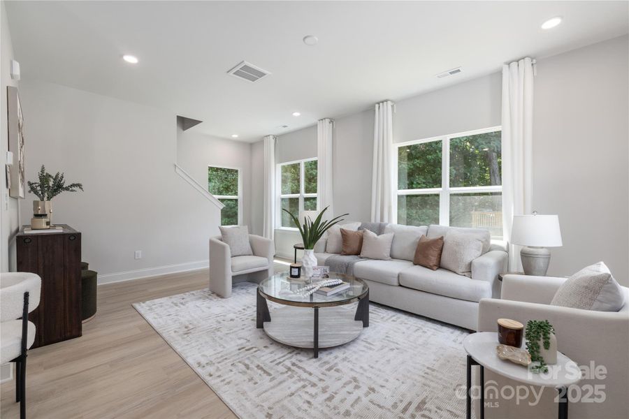 Furnished interior view inside a new home in , Charlotte (Image 9).