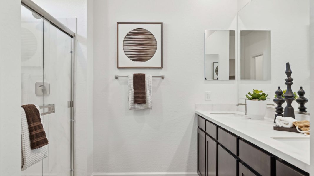 Representative furnished interior of a home built from the Mockingbird by D.R. Horton in Apache Farms, Buckeye (Image 23).