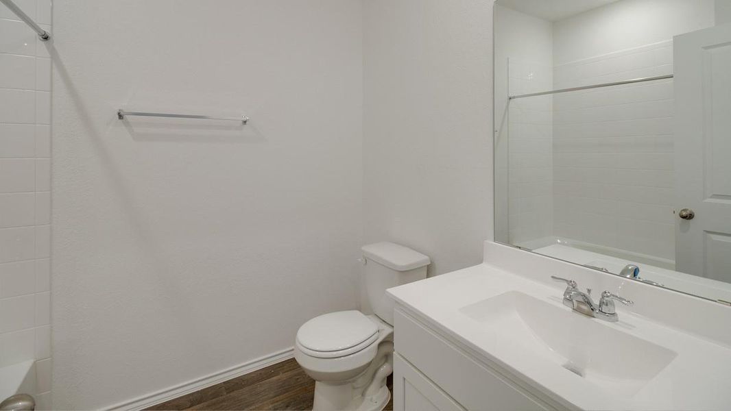 Furnished interior view inside a new home in Wayside, Uhland (Image 10).