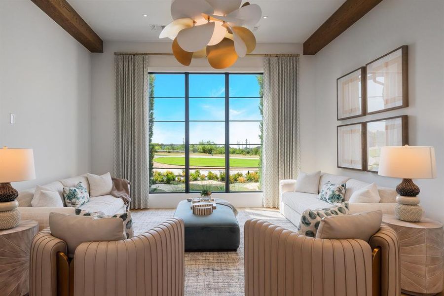 Furnished interior view inside a new home in Fleming Pointe, Fort Worth (Image 11).