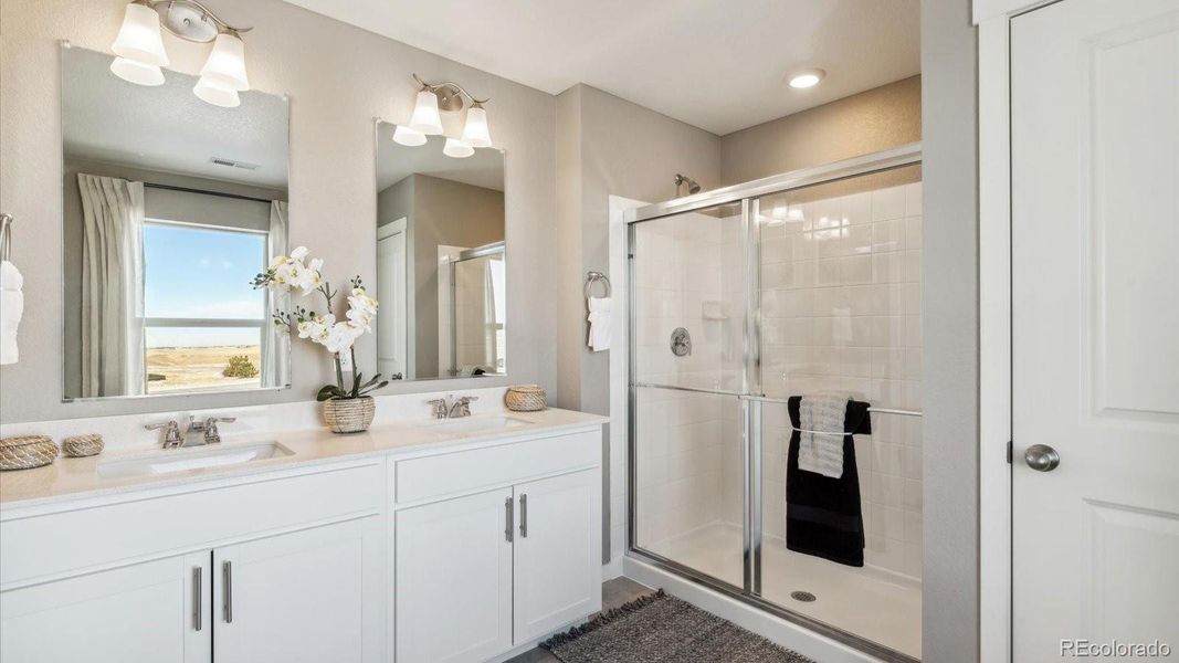 Furnished interior view inside a new home in Spring Valley Ranch, Elizabeth (Image 8).