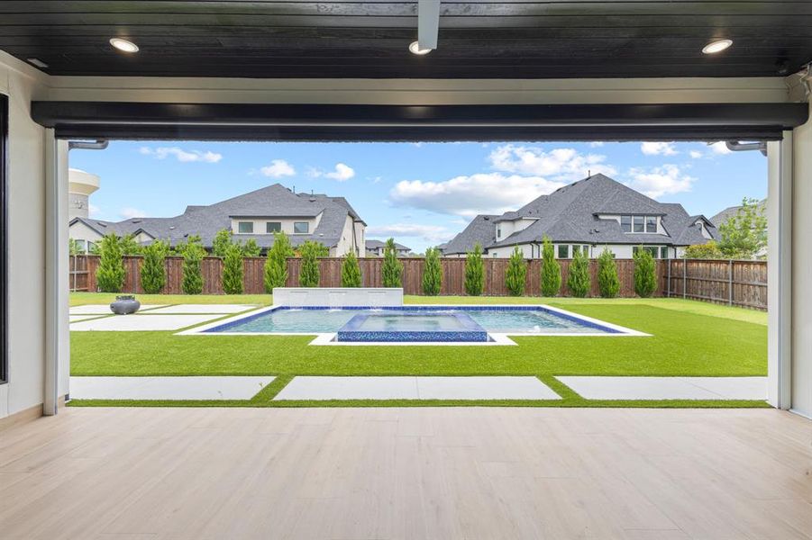 Exterior details and patio area of a home in , Frisco (Image 28). Exterior details and patio area of a home in , Frisco (Image 28).