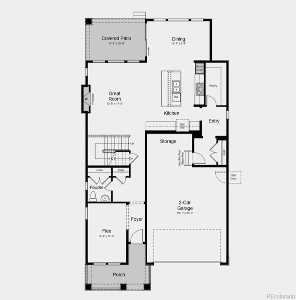 Additional Highlights Include: covered rear patio, 8' doors on main level, free standing tub and separate shower at primary bath, fireplace at great room.