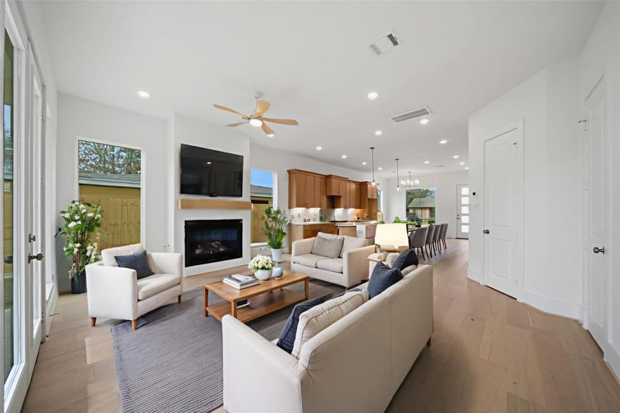 Living Room - view 1 - virtually staged