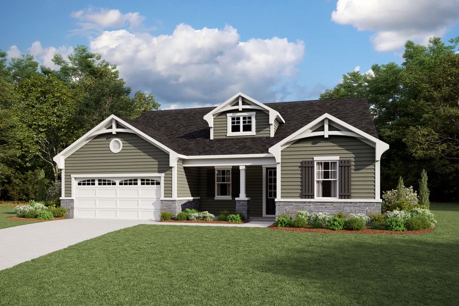 Representative exterior photo of a completed home built from the Florissant by Mattamy Homes in Magnolia Park, Garner, NC (Image 23).