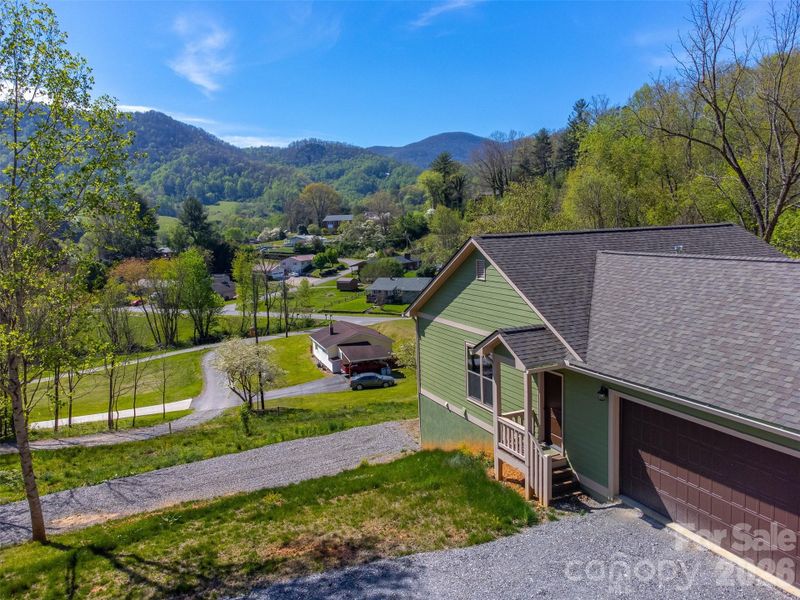 Exterior details and patio area of a home in , Waynesville (Image 32).