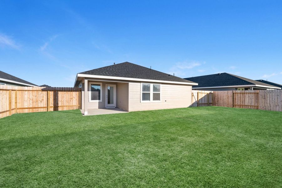 Front exterior of a new home in Reserve at Mallard Lakes, Orange, TX, highlighting curb appeal (Image 14). Front exterior of a new home in Reserve at Mallard Lakes, Orange, TX, highlighting curb appeal (Image 14).