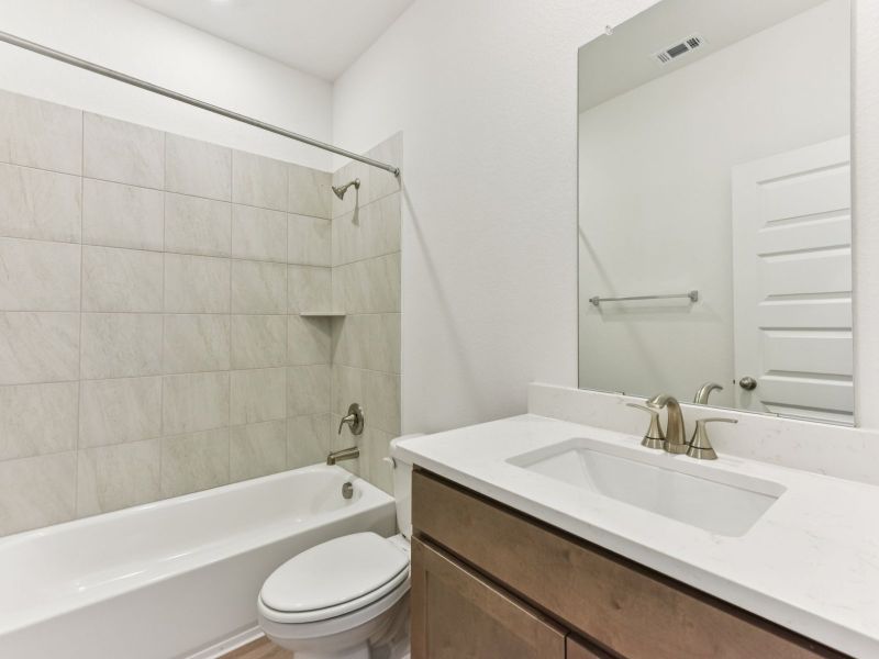 Furnished interior view inside a new home in Opal Meadows, Kyle (Image 7).