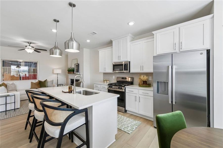 Furnished interior view inside a new home in Tribute, Hoschton (Image 30).