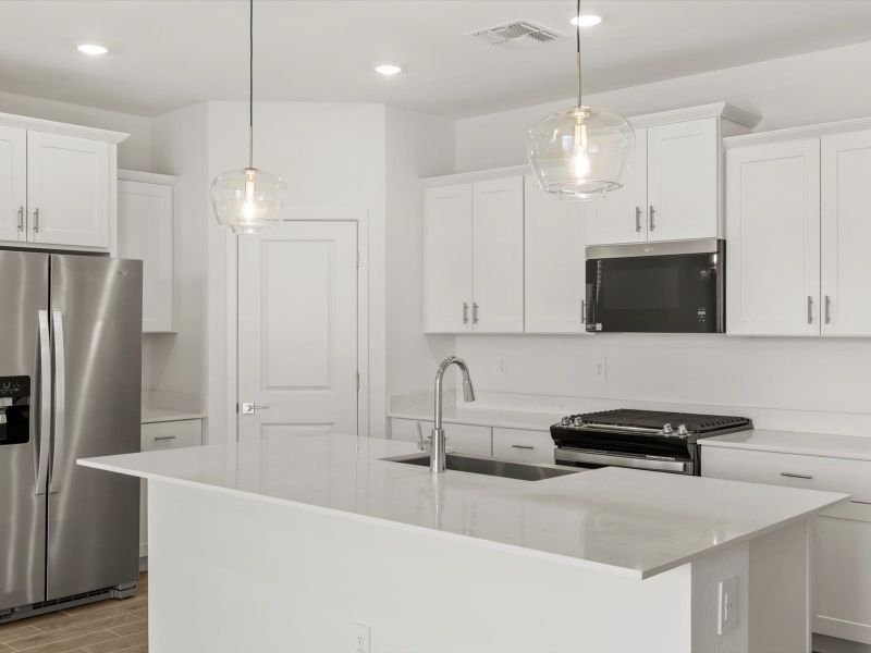 Furnished interior view inside a new home in San Tan Groves - Classic Series, San Tan Valley (Image 4).