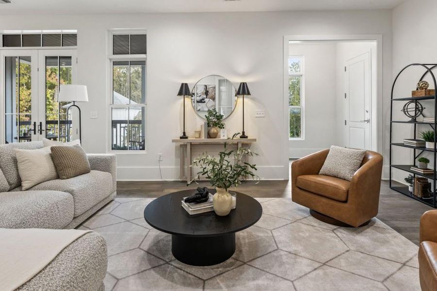 Furnished interior view inside a new home in , Alpharetta (Image 27).