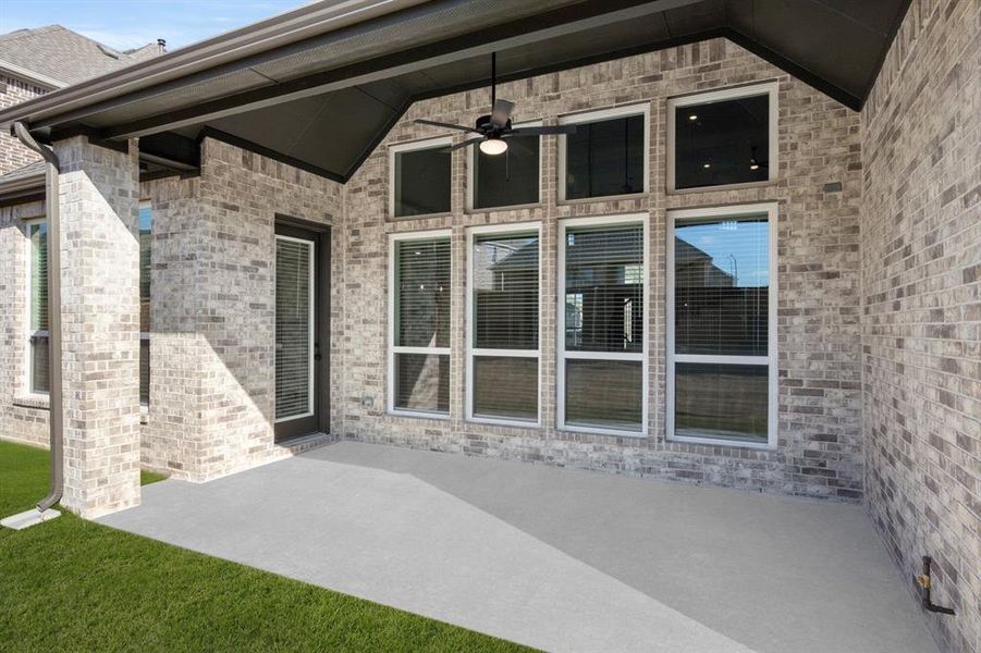 Exterior details and patio area of a home in La Frontera, Fort Worth (Image 3). Exterior details and patio area of a home in La Frontera, Fort Worth (Image 3).