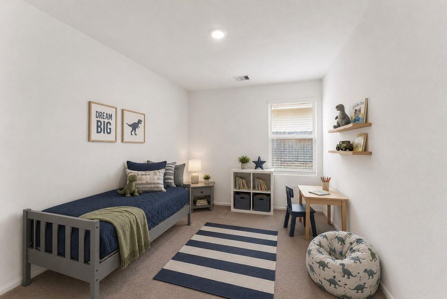 Secondary bedroom #1 (Virtually Staged)