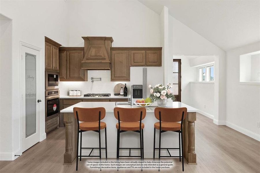 Furnished interior view inside a new home in Waterscape, Royse City (Image 6).
