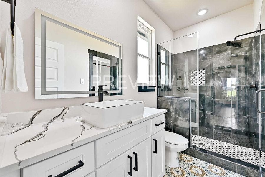 Furnished interior view inside a new home in , Angleton (Image 13).