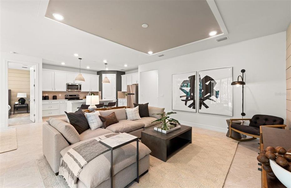 Furnished interior view inside a new home in The Strand at Cedar Grove, North Port (Image 14).