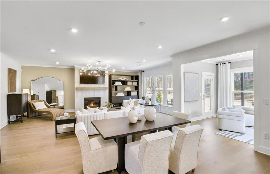 Furnished interior view inside a new home in Rose Creek, Cumming (Image 7).