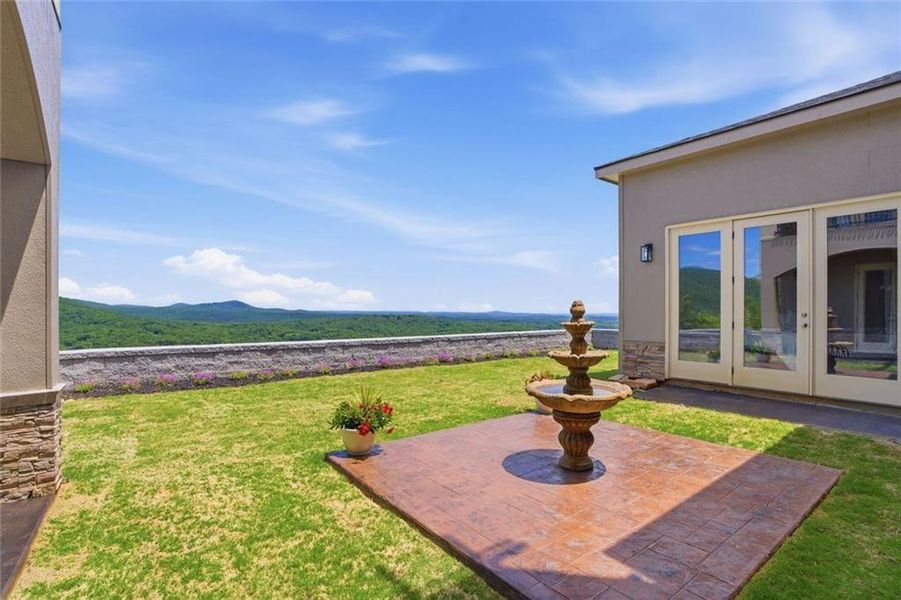 Exterior details and patio area of a home in , Clarkesville (Image 29).