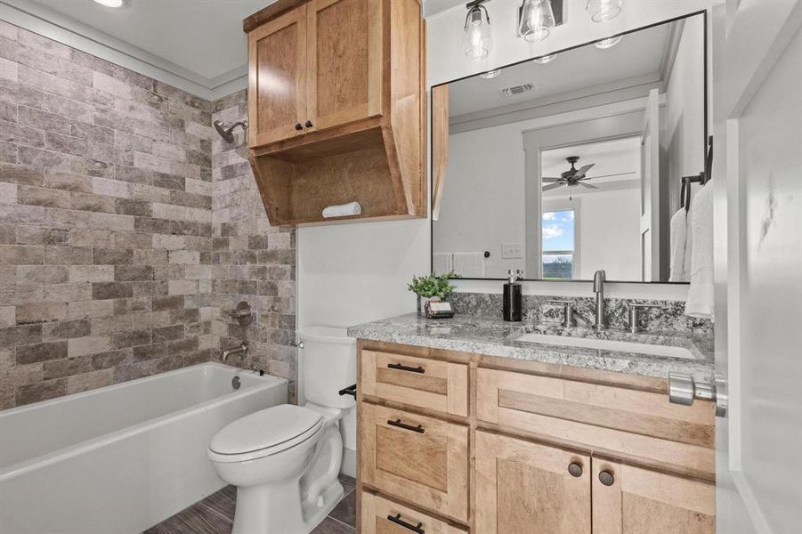 Furnished interior view inside a new home in , Howe (Image 17).