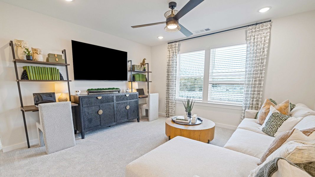 Representative furnished interior of a home built from the Mitchell by DRB Homes in Hartmann Landing, Lebanon (Image 18).
