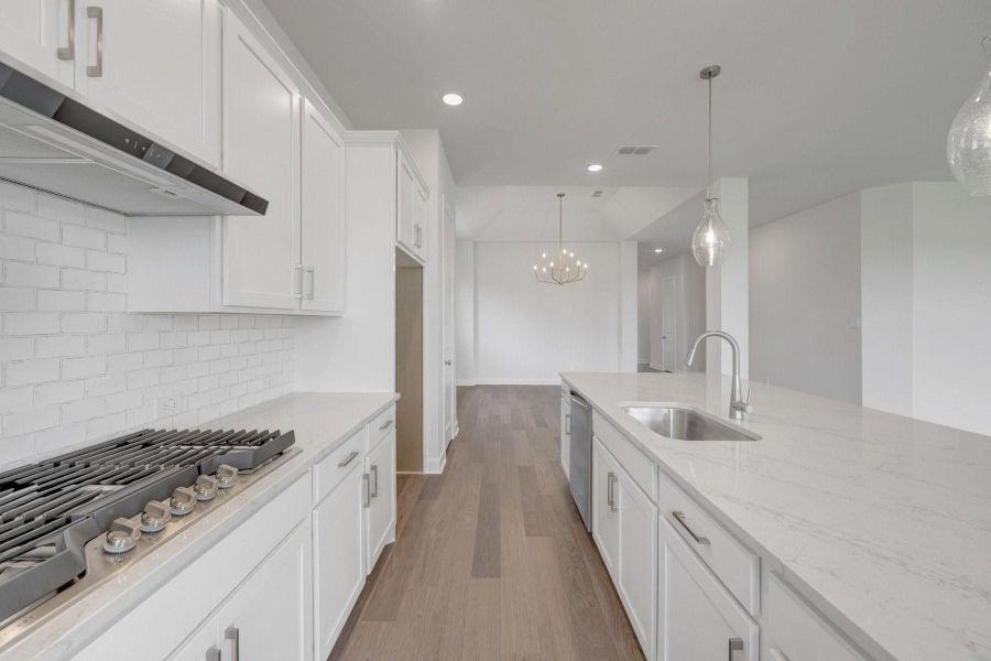 Furnished interior view inside a new home in Brookewater - Ascent Collection, Rosenberg (Image 9).