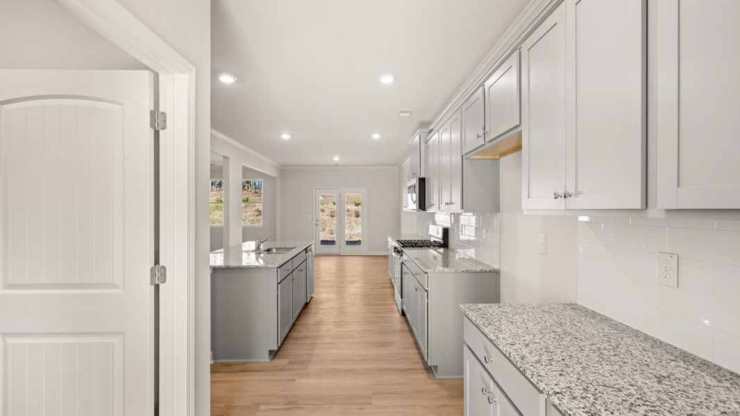 Representative furnished interior of a home built from the Halton by D.R. Horton in Northwoods at Mirror Lake, Villa Rica (Image 8).