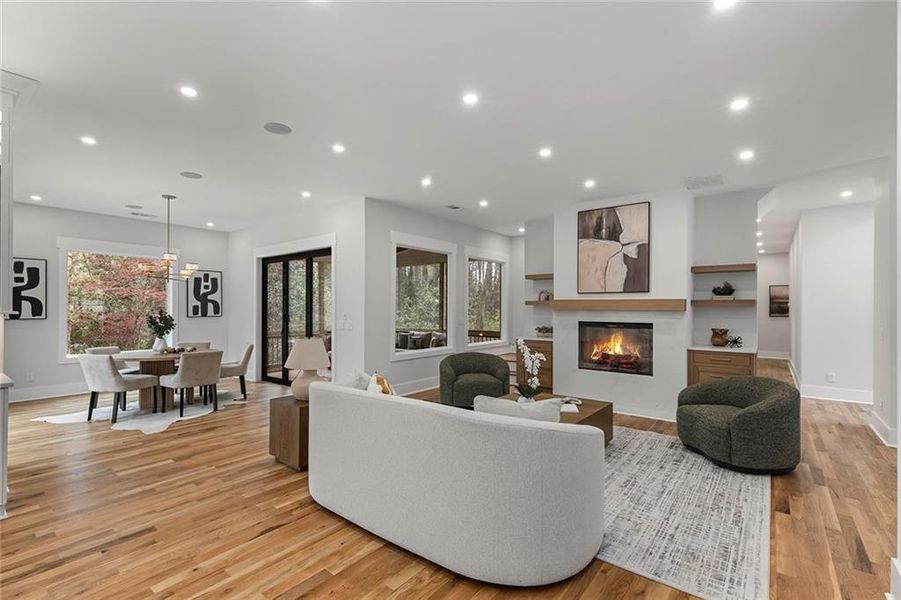 Furnished interior view inside a new home in , Atlanta (Image 15).