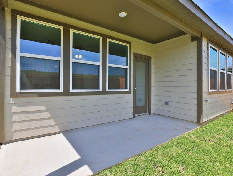 Exterior details and patio area of a home in Mostyn Springs, Magnolia (Image 2). Exterior details and patio area of a home in Mostyn Springs, Magnolia (Image 2).