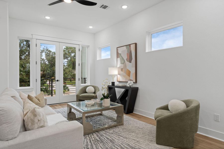 Furnished interior view inside a new home in , Houston (Image 30).