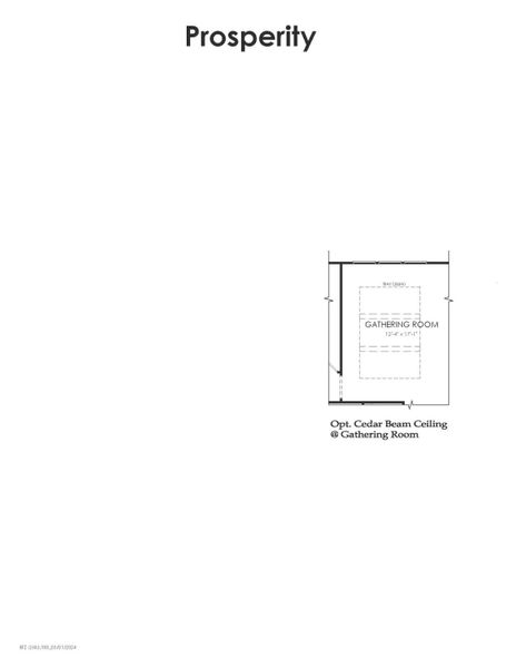 2D floor plan layout for the Prosperity by Del Webb in Del Webb Fulshear, Fulshear, TX (Image 4).