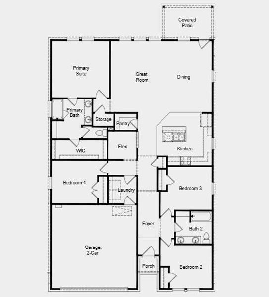 Floor Plan - dditional Highlights Include: Covered outdoor living and whole house blinds