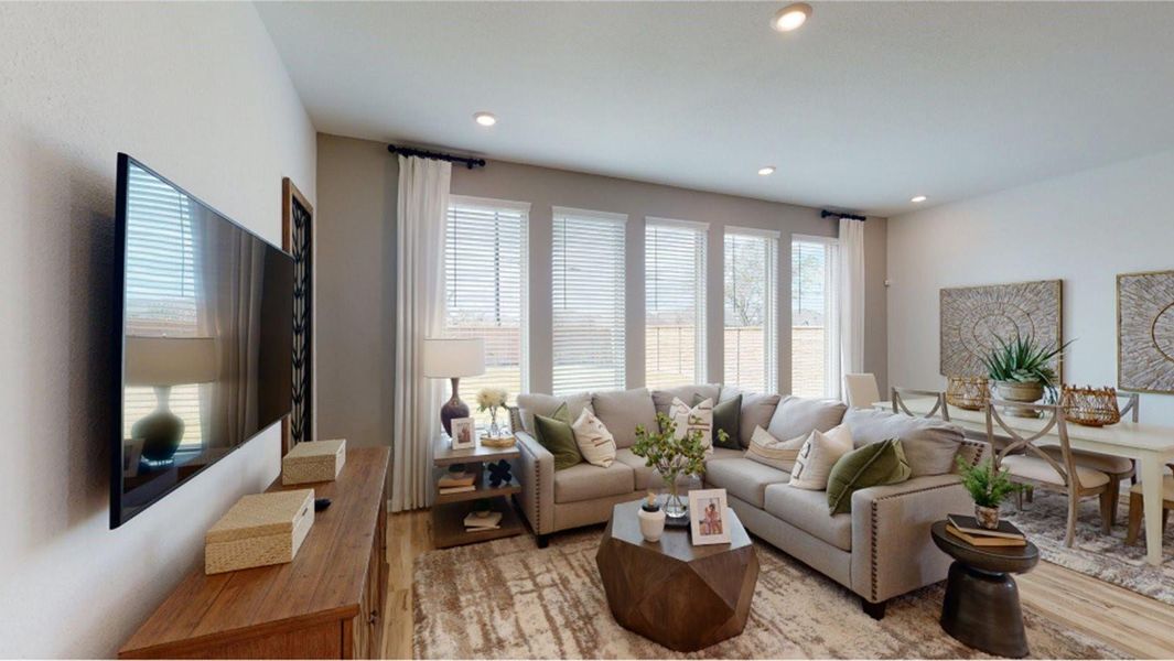 Furnished interior view inside a new home in Bridgeland: Urban Villas, Cypress (Image 11). Furnished interior view inside a new home in Bridgeland: Urban Villas, Cypress (Image 11).