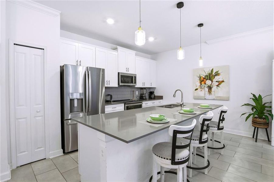 Furnished interior view inside a new home in , Kissimmee (Image 13). Furnished interior view inside a new home in , Kissimmee (Image 13).