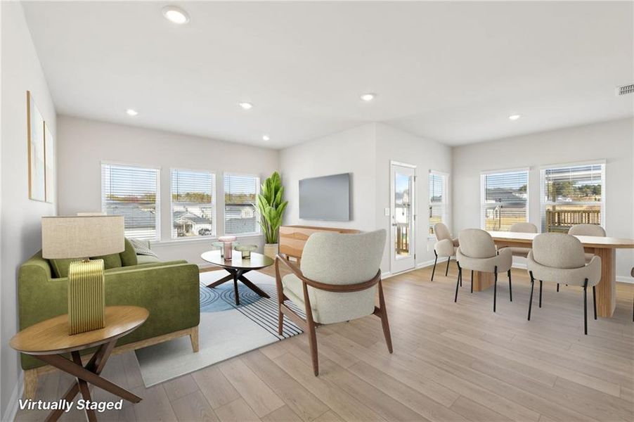 Furnished interior view inside a new home in Preserve at Mountain Creek, Pendergrass (Image 7).