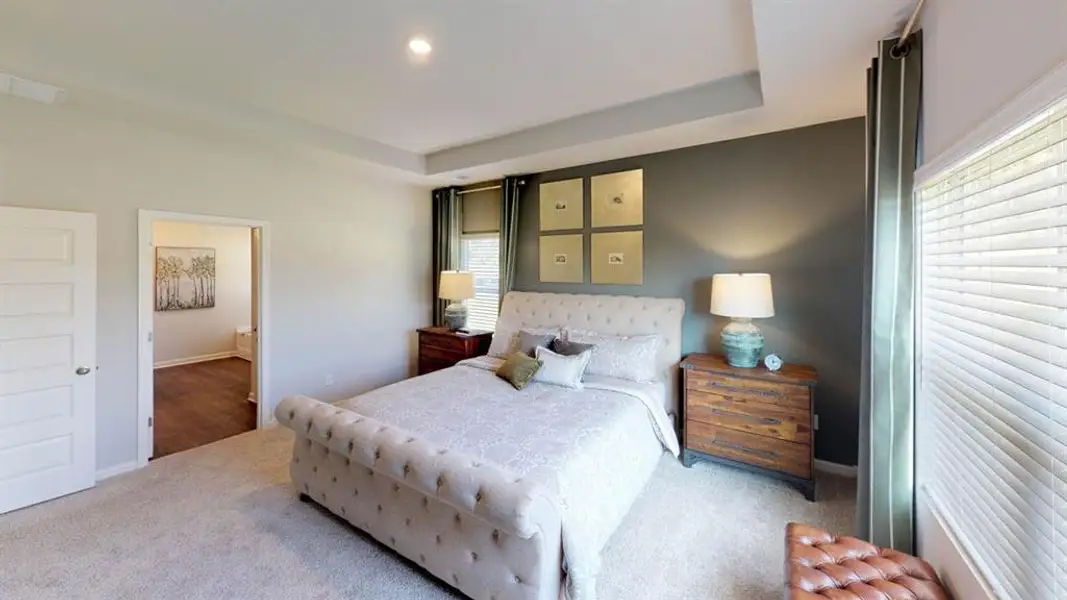 Furnished interior view inside a new home in Preserve at Dove Creek, Statham (Image 25).