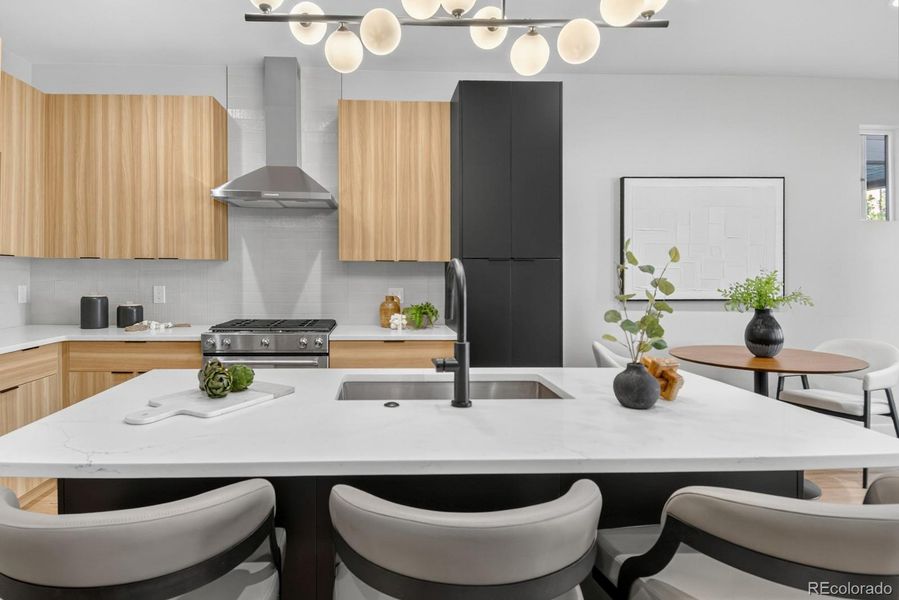 Furnished interior view inside a new home in , Denver (Image 16). Furnished interior view inside a new home in , Denver (Image 16).