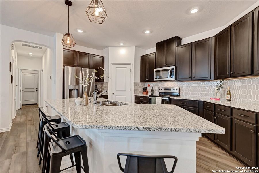 Furnished interior view inside a new home in , San Antonio (Image 9). Furnished interior view inside a new home in , San Antonio (Image 9).