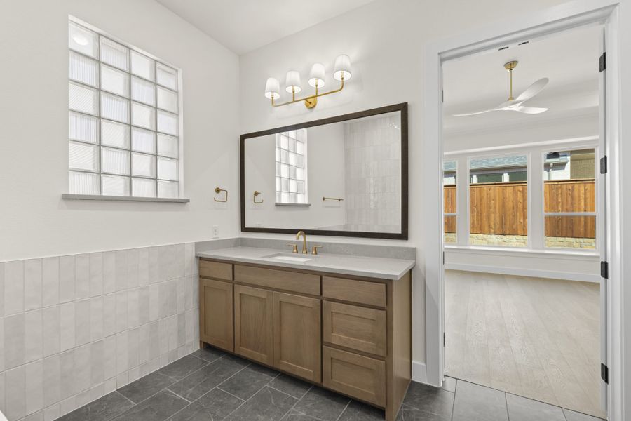 Representative furnished interior of a home built from the 5551 by Tradition Homes in Windsong Ranch, Prosper (Image 13).