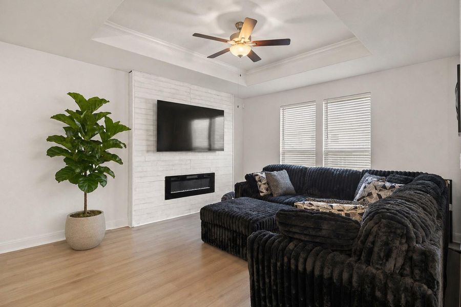 Furnished interior view inside a new home in Saddleback at Santa Rita Ranch, Liberty Hill (Image 9).