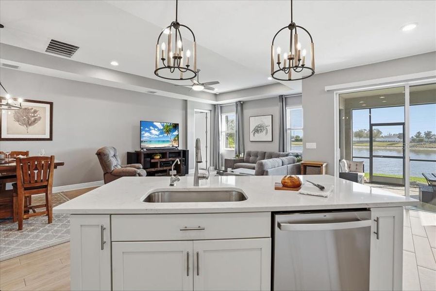 Furnished interior view inside a new home in Cypress Glen at River Wilderness, Parrish (Image 7).