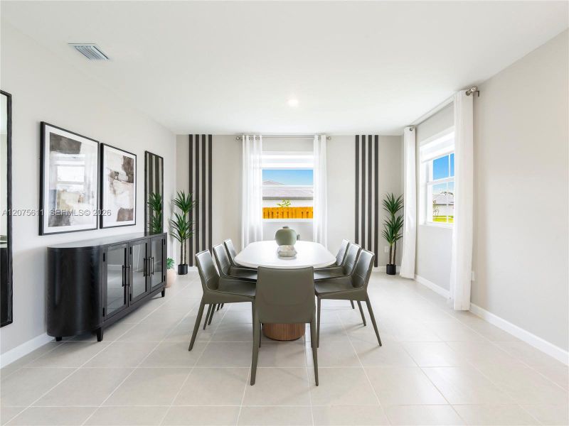 Furnished interior view inside a new home in Wildwood Groves, Miami (Image 11).