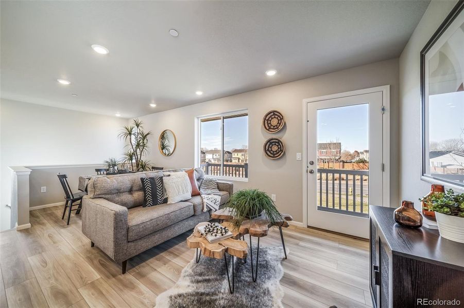 Furnished interior view inside a new home in , Commerce City (Image 8).
