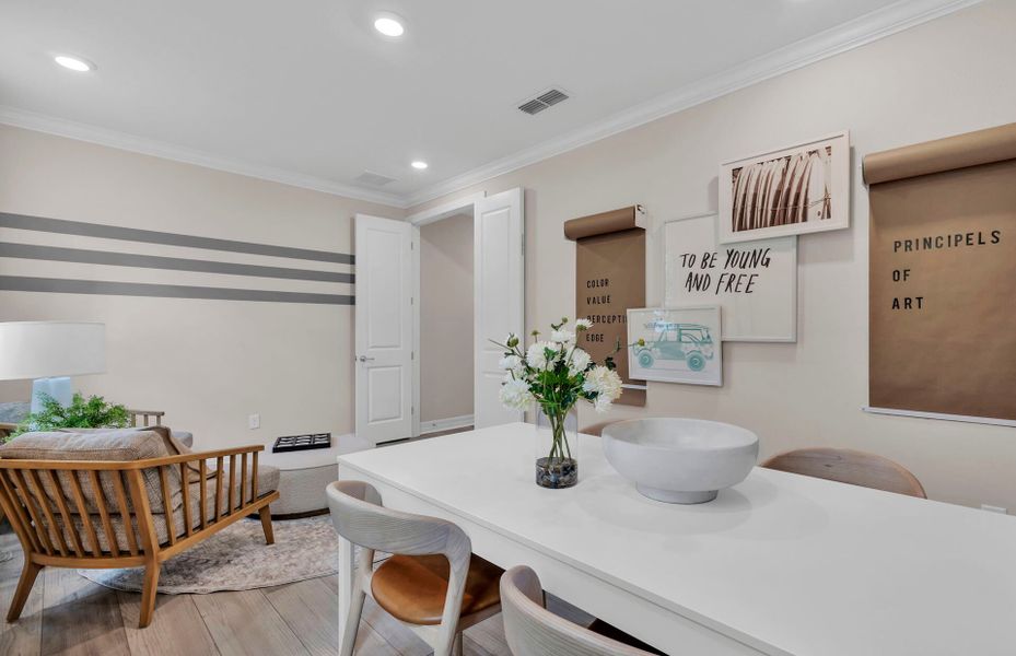 Representative furnished interior of a home built from the Yorkshire by Pulte Homes in Seminole Palms, Palm Coast (Image 25).