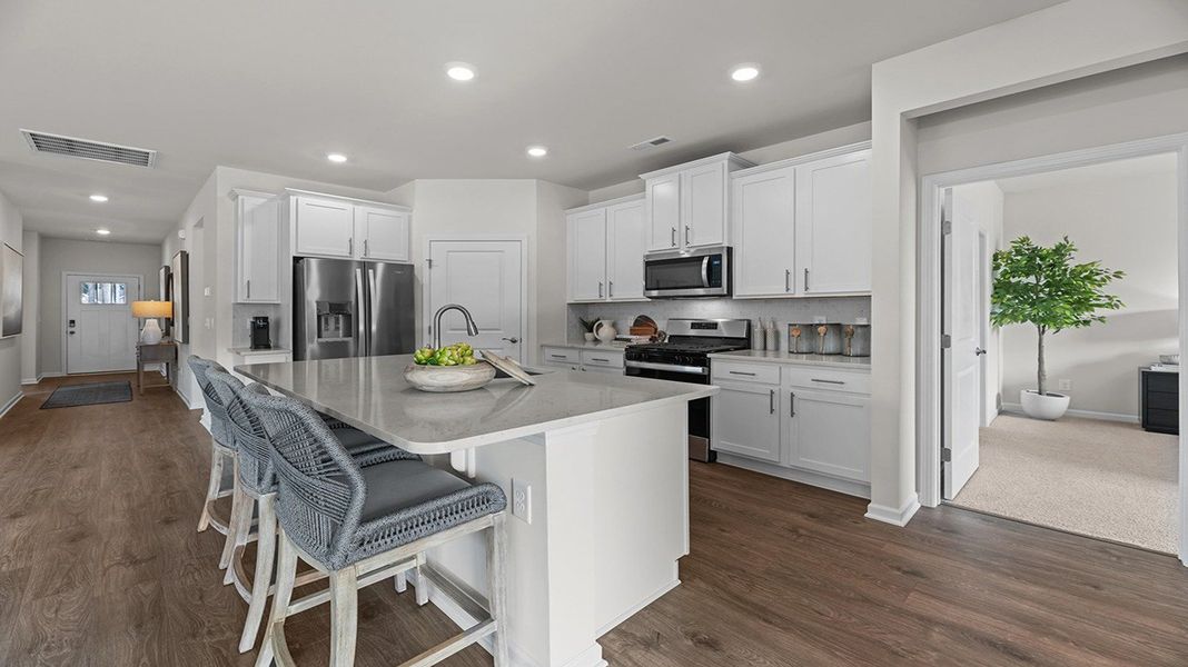 Representative furnished interior of a home built from the Clifton by D.R. Horton in Quarry Hills - Freedom, Swepsonville (Image 15).