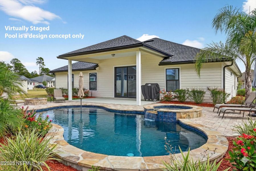 Exterior details and patio area of a home in , Middleburg (Image 24). Exterior details and patio area of a home in , Middleburg (Image 24).