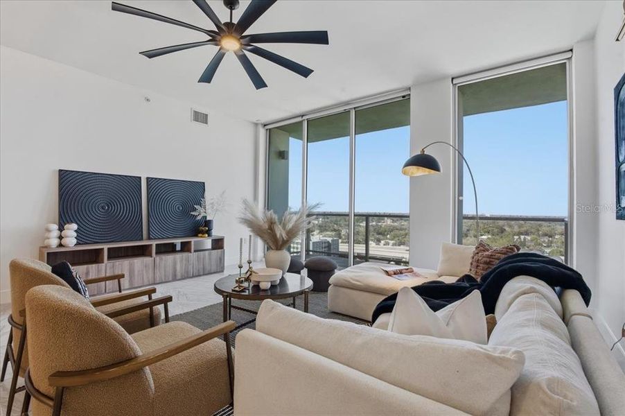 Furnished interior view inside a new home in , St. Petersburg (Image 20).