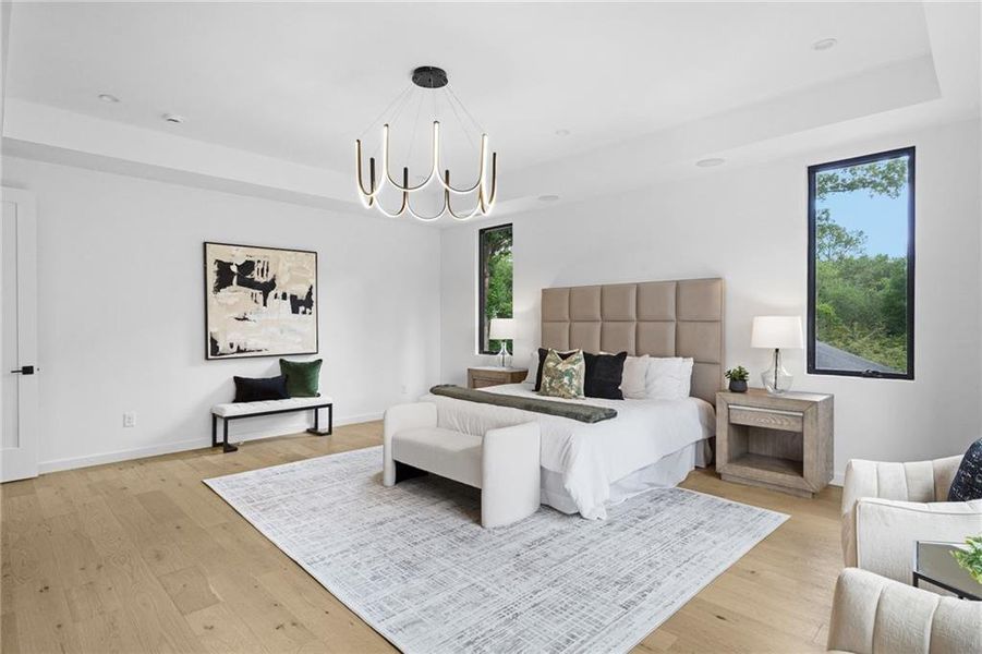 Furnished interior view inside a new home in , Atlanta (Image 15).