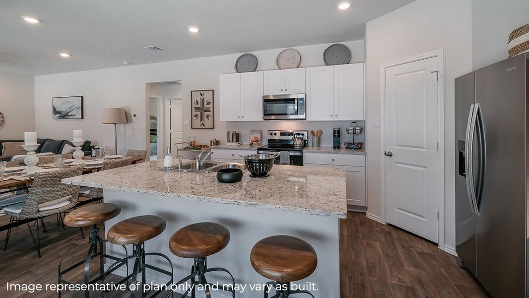Furnished interior view inside a new home in Blue Ridge Ranch, San Antonio (Image 11).